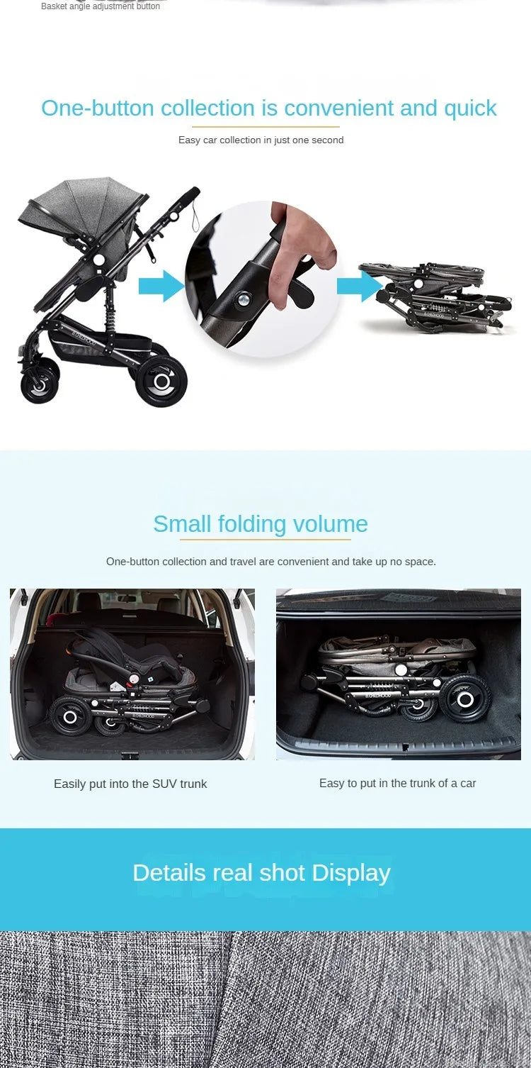 Jojo Baby stroller 3 in 1 stroller