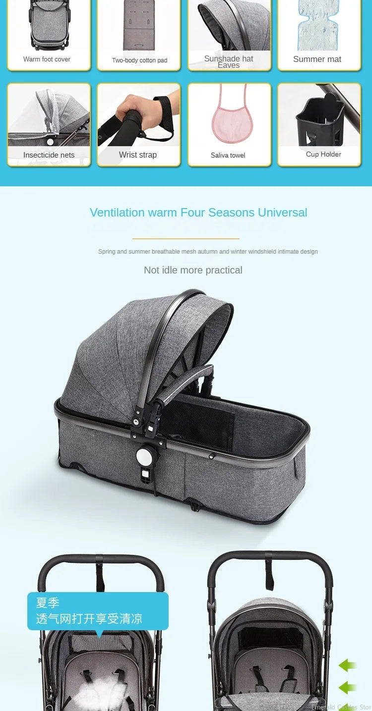 Jojo Baby stroller 3 in 1 stroller