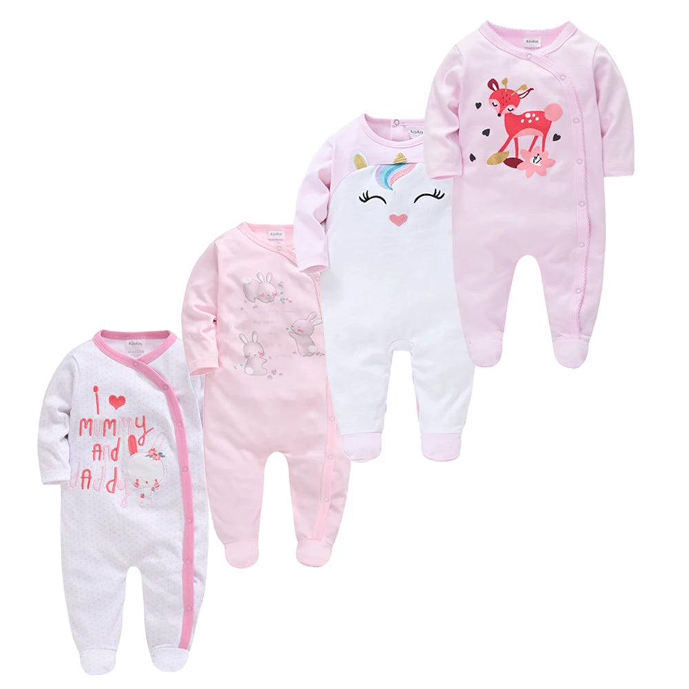 4 Pcs Kavkas Baby Rompers