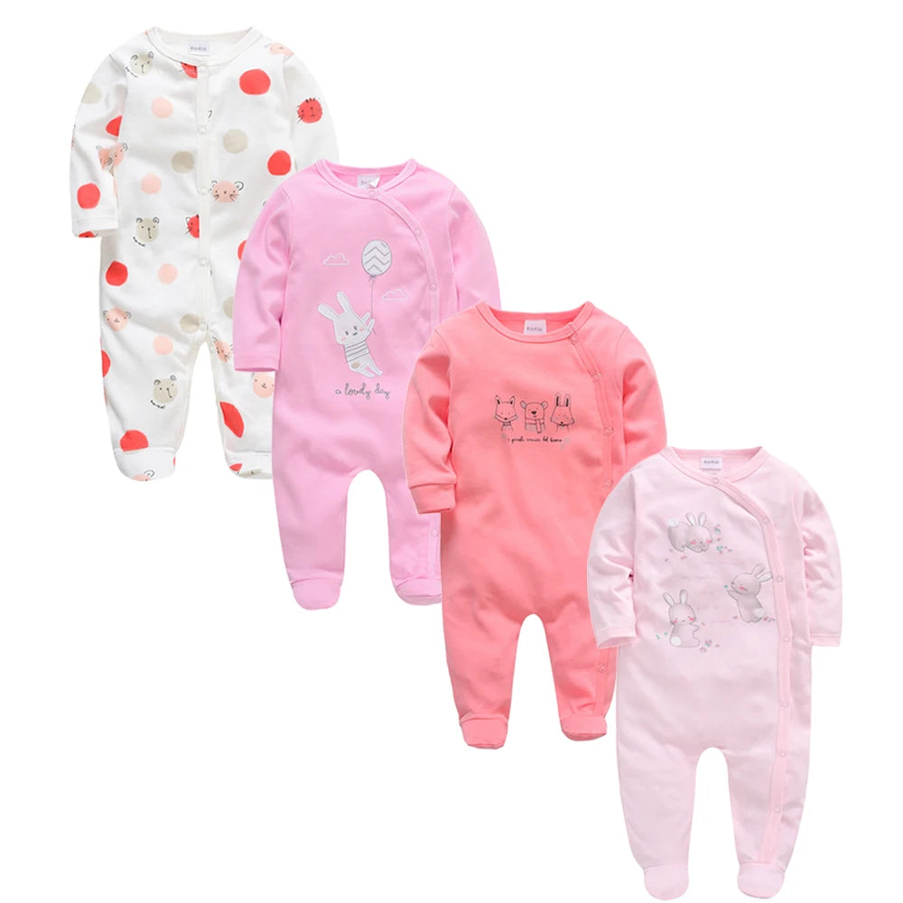 4 Pcs Kavkas Baby Rompers