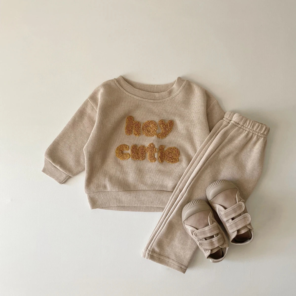 COCO Autumn Sweatshirt Pants 2Pcs Set