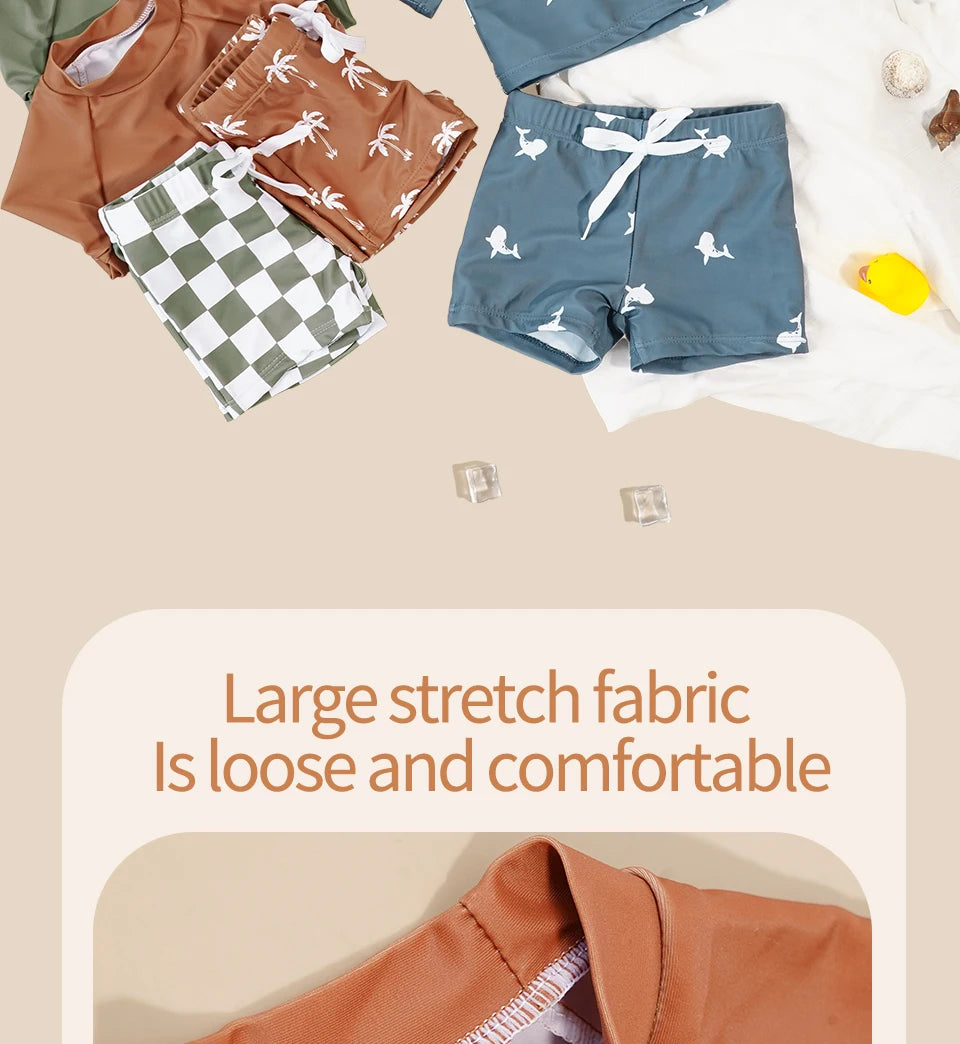 Kangobaby 2pcs Set Boys Swimsuits