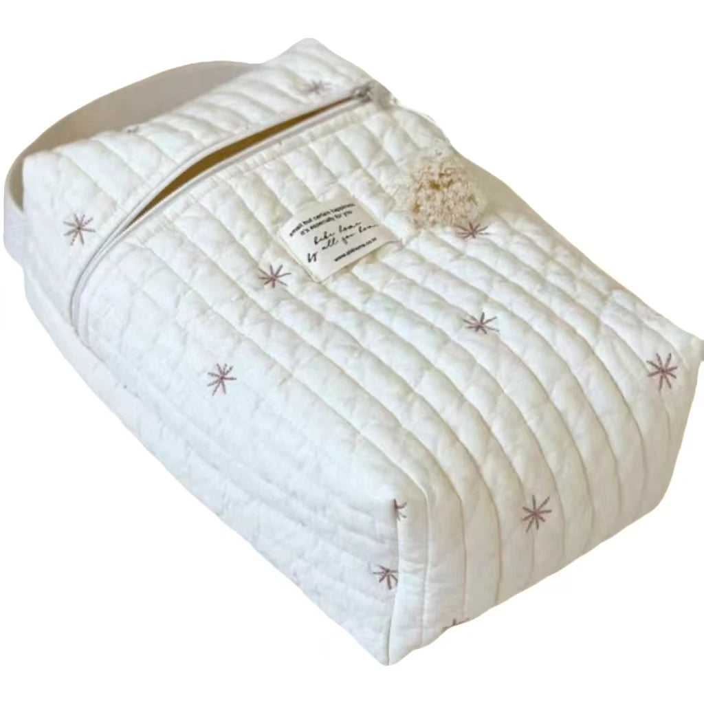 Quilted Baby Diaper Caddy Organizer