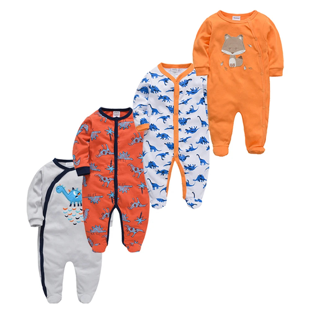 4 Pcs Kavkas Baby Rompers