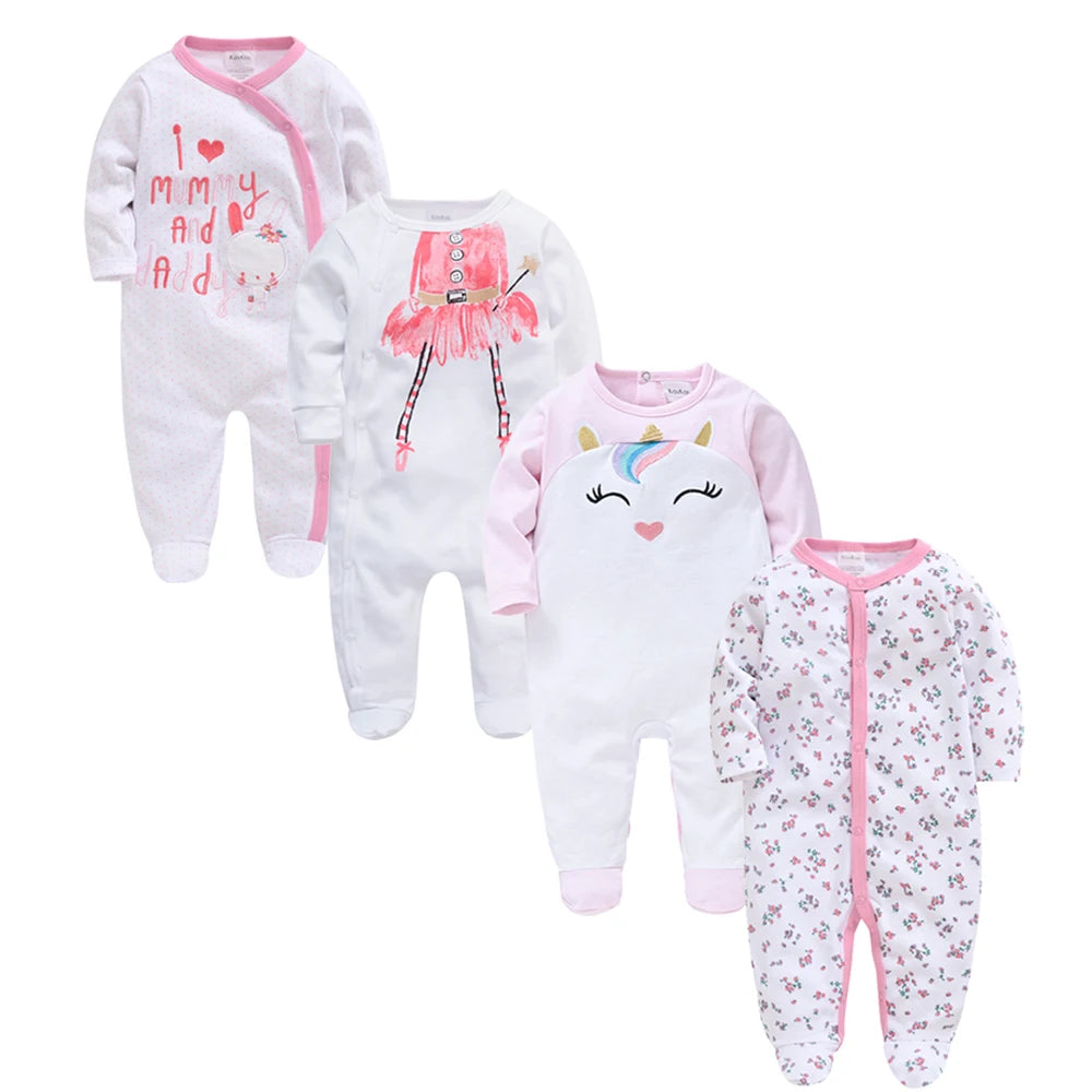 4 Pcs Kavkas Baby Rompers