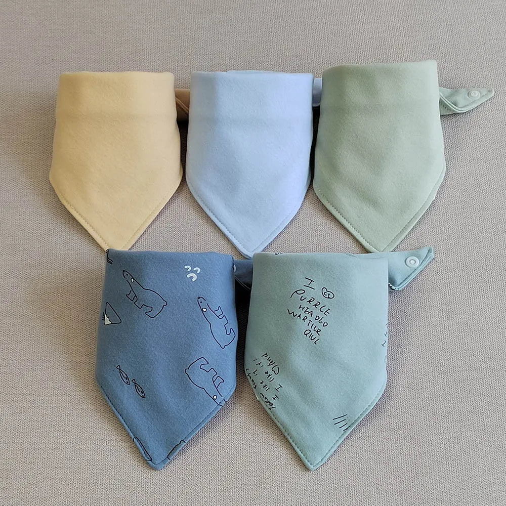5pcs Cotton Bandana Bibs