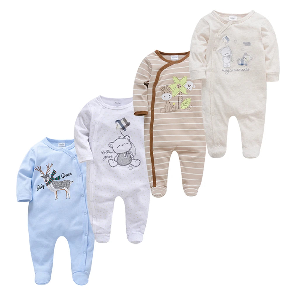 4 Pcs Kavkas Baby Rompers