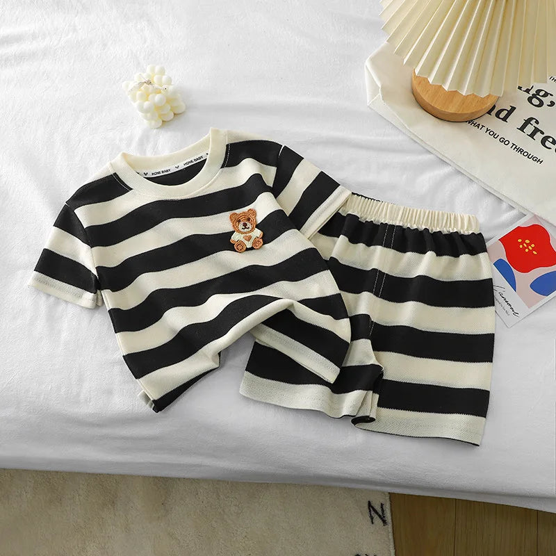 Short Sleeve Shorts Two-piece Set
