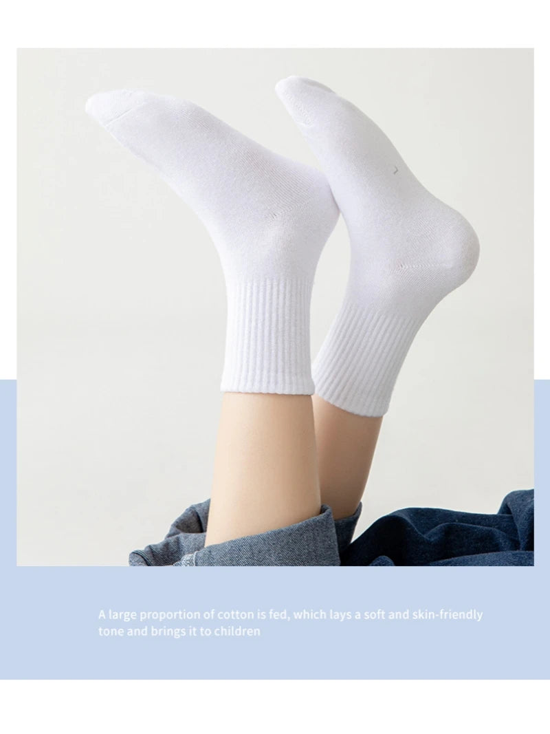 HIDY 5 Pairs Pure Cotton Socks