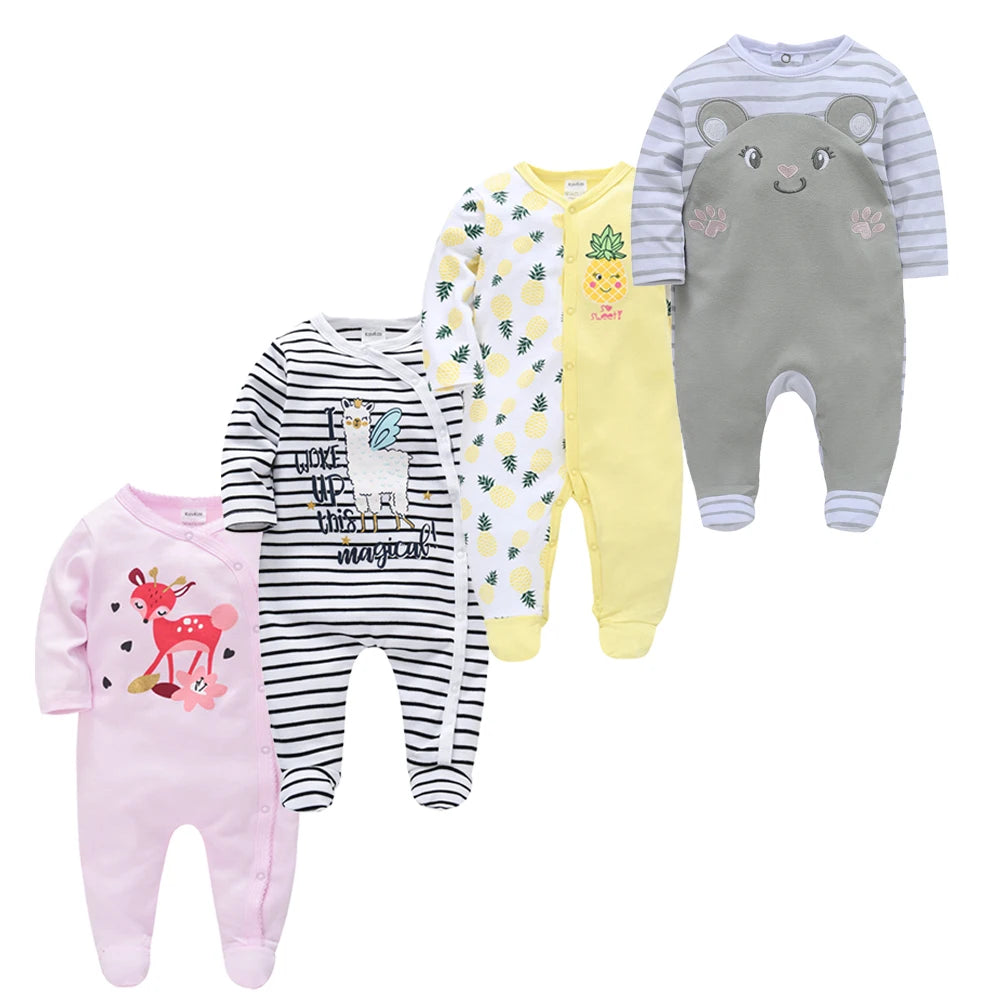 4 Pcs Kavkas Baby Rompers