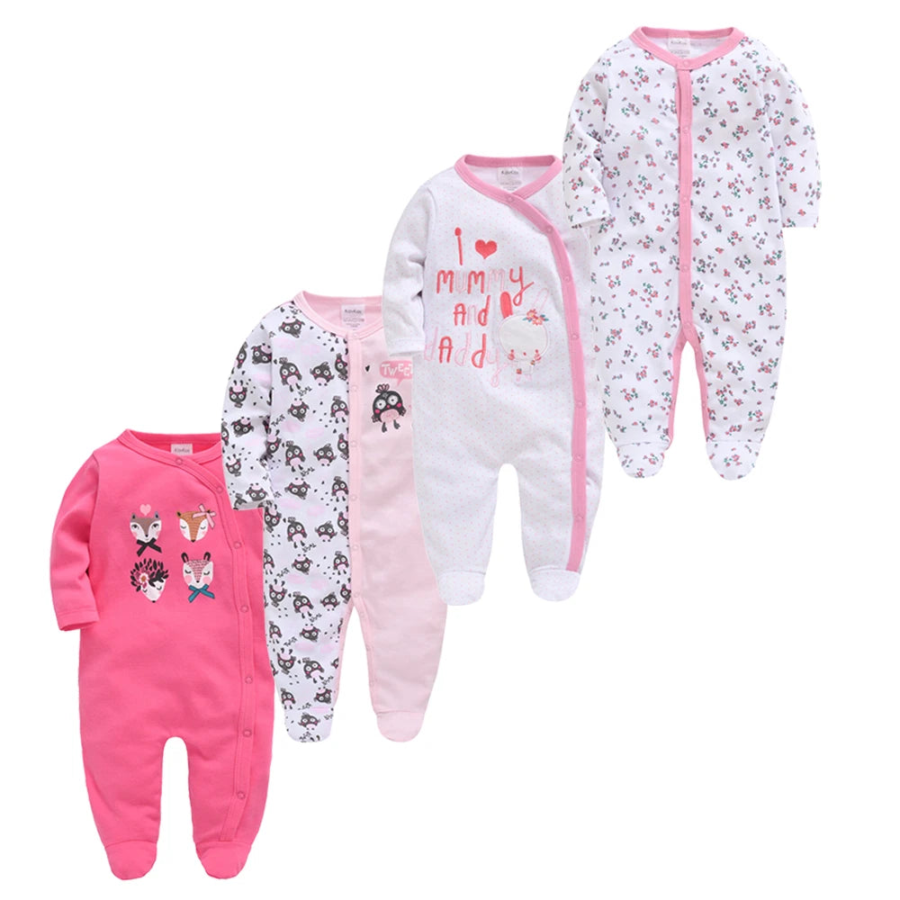 4 Pcs Kavkas Baby Rompers