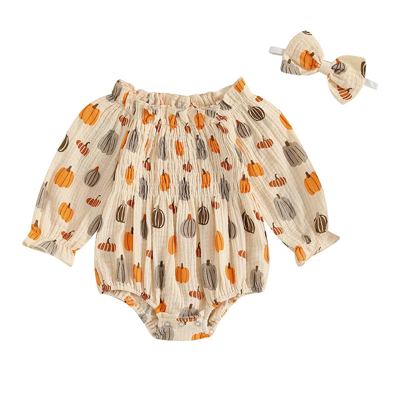 Tregren Baby Girls Valentine's Day Bodysuits with Headband