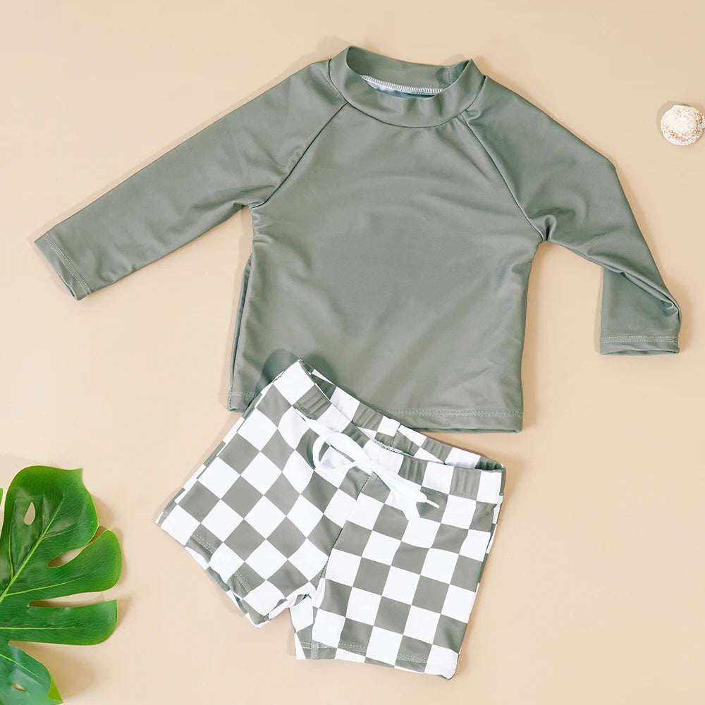 Kangobaby 2pcs Set Boys Swimsuits