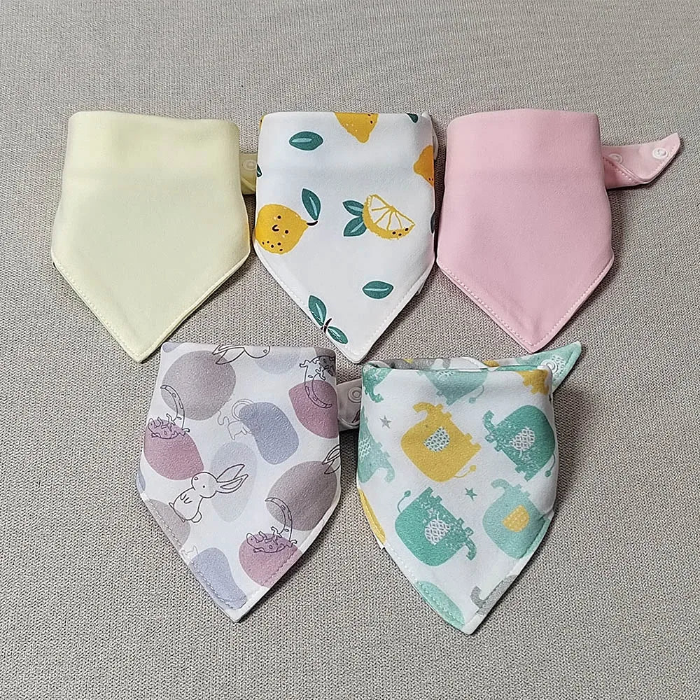 5pcs Cotton Bandana Bibs