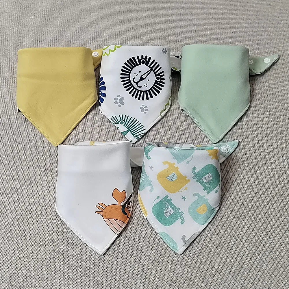 5pcs Cotton Bandana Bibs