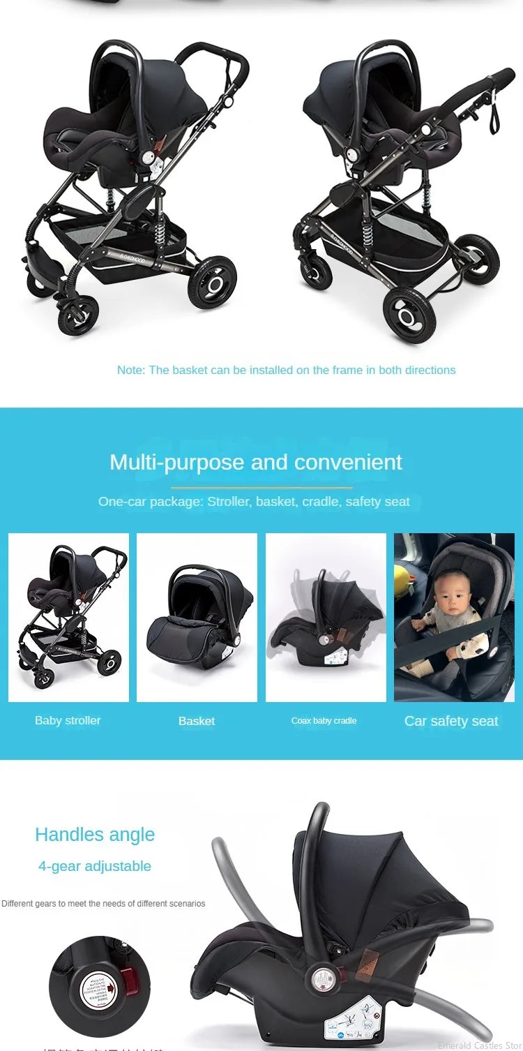 Jojo Baby stroller 3 in 1 stroller