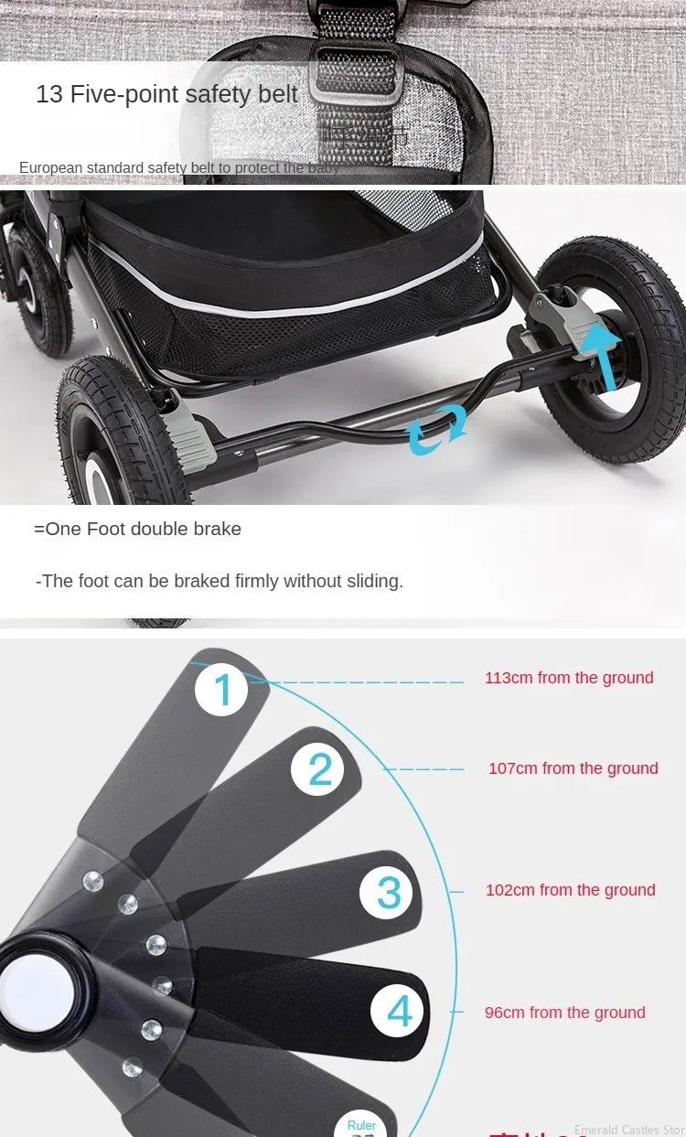 Jojo Baby stroller 3 in 1 stroller