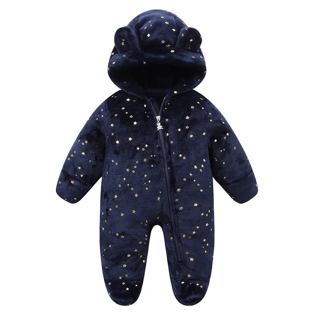 Newborn Baby Fleece Rompers