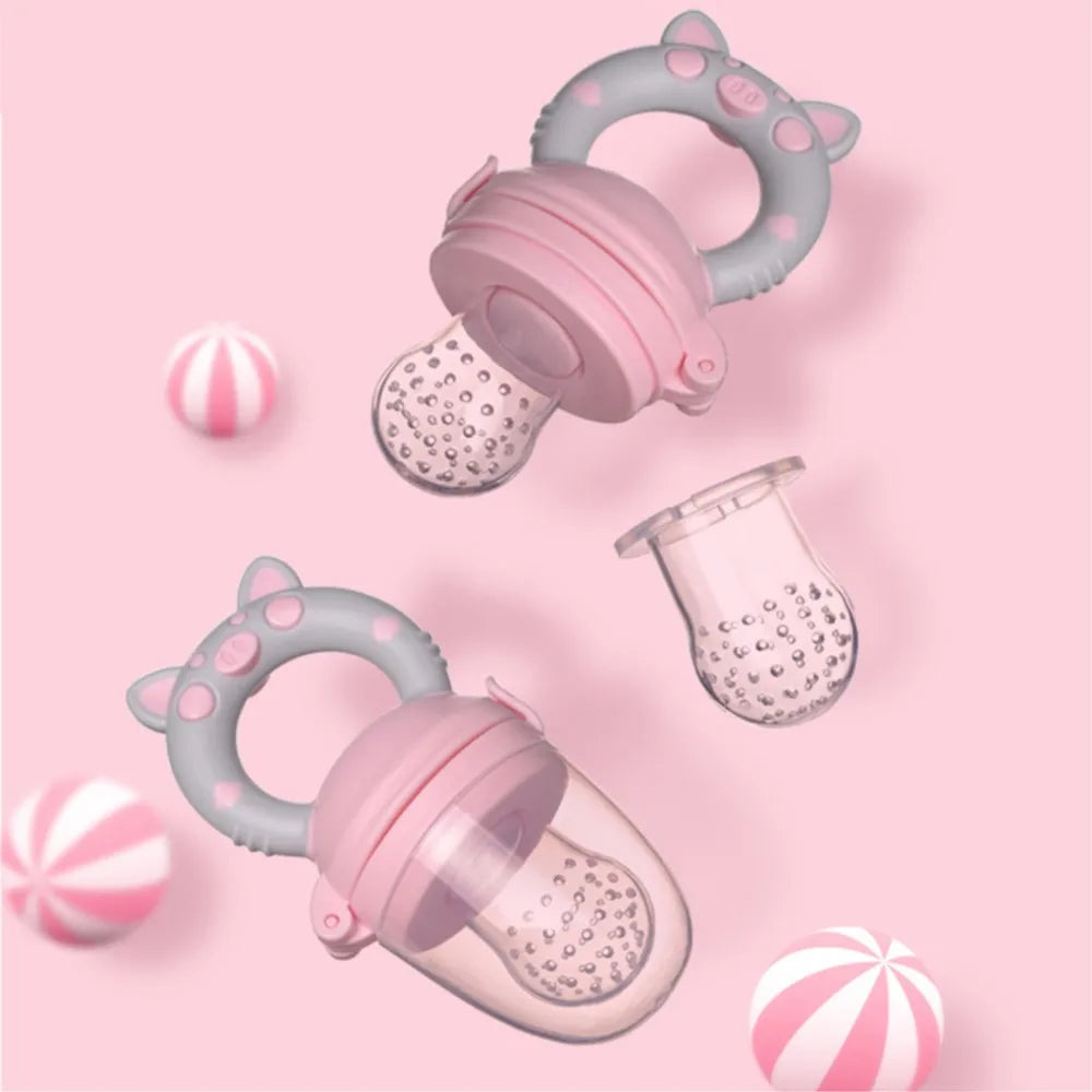 Baby Pacifier fruits and vegetables Silicone Nibbler Feeder