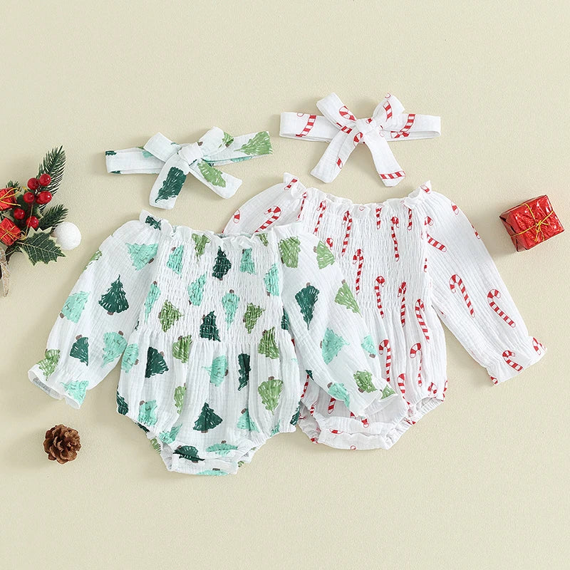 Tregren Baby Girls Valentine's Day Bodysuits with Headband