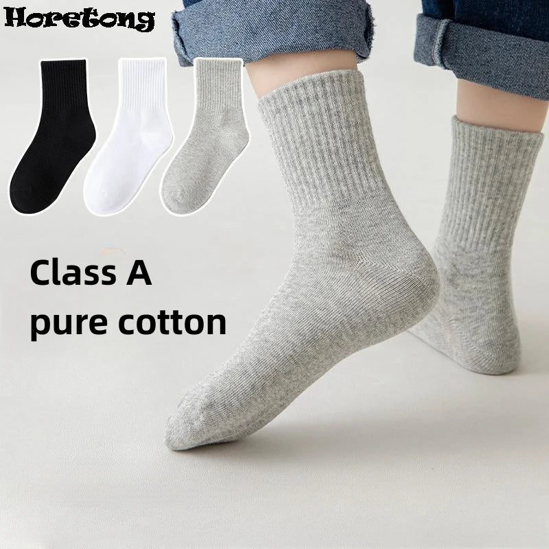 HIDY 5 Pairs Pure Cotton Socks