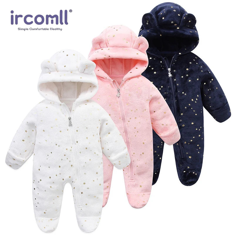 Newborn Baby Fleece Rompers