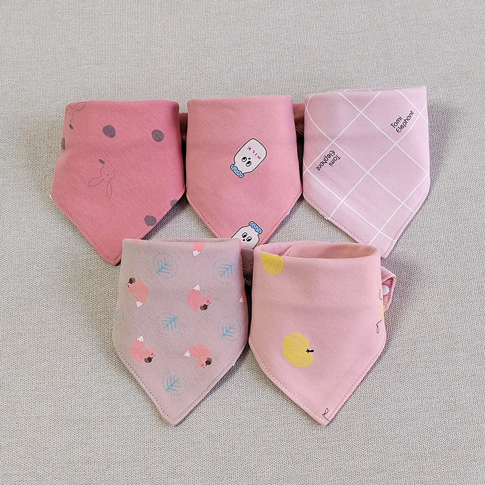 5pcs Cotton Bandana Bibs