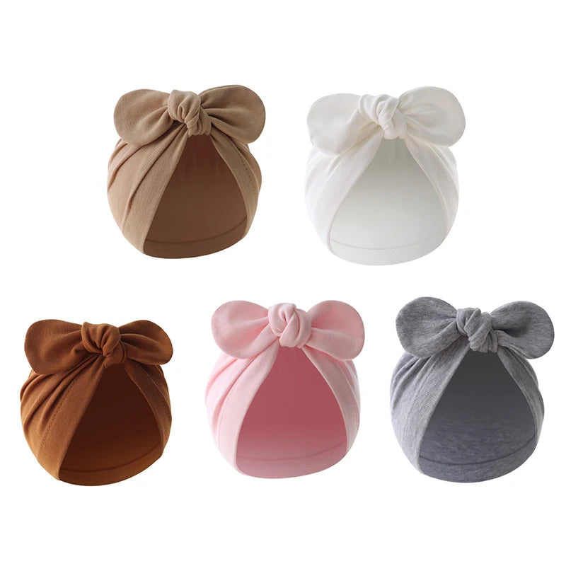 Solid Color Newborn Beanie Headband