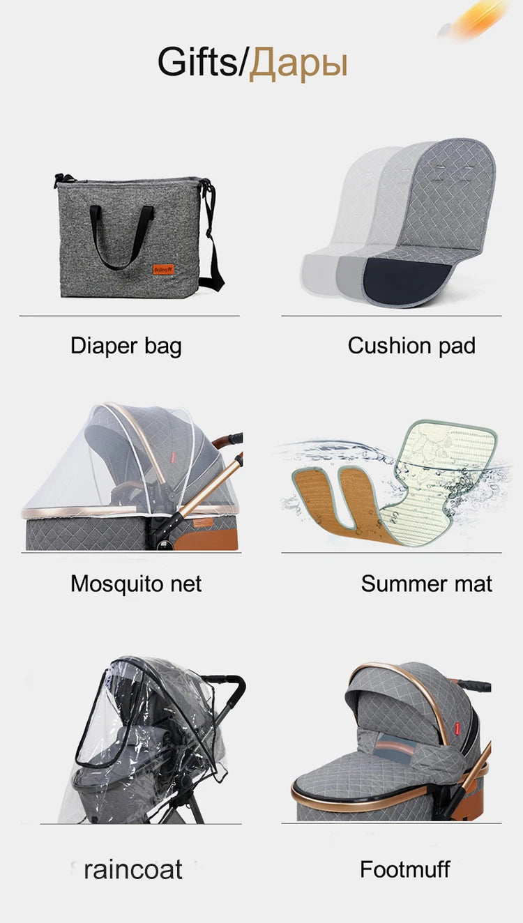 Dodo Luxury Baby Stroller Set  3 in 1