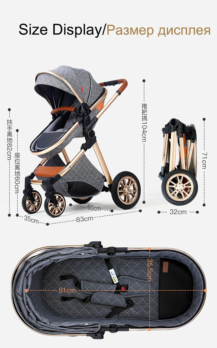 Dodo Luxury Baby Stroller Set  3 in 1