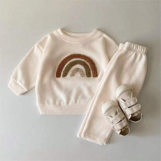 COCO Autumn Sweatshirt Pants 2Pcs Set