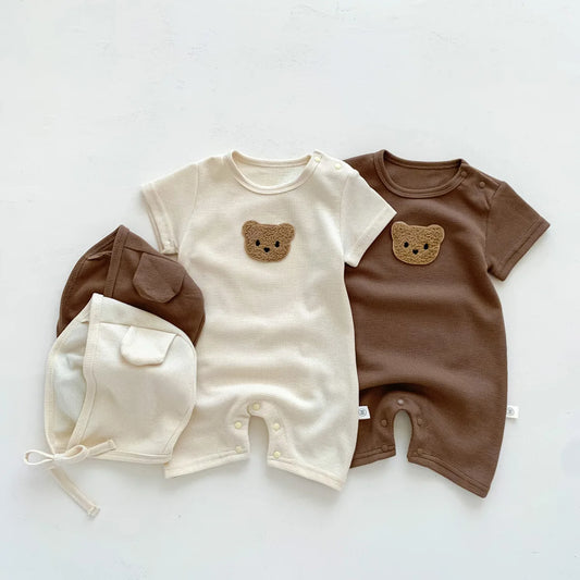 Summer Baby Romper With Hat