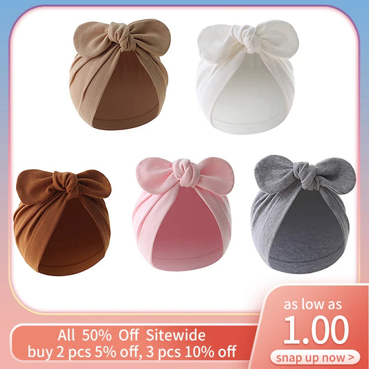 Solid Color Newborn Beanie Headband