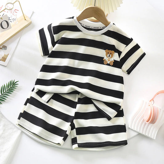 Short Sleeve Shorts Two-piece Set