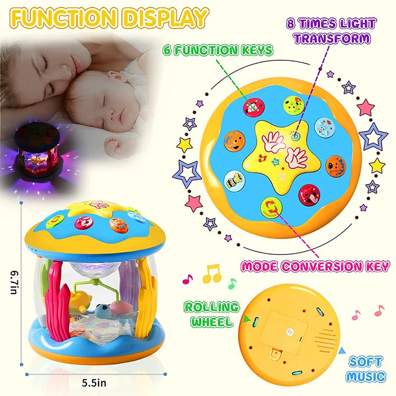 Ocean Light Rotary Projector Musical Toy
