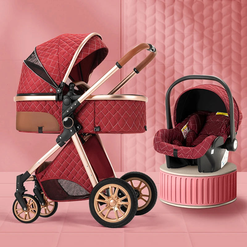 Dodo Luxury Baby Stroller Set  3 in 1