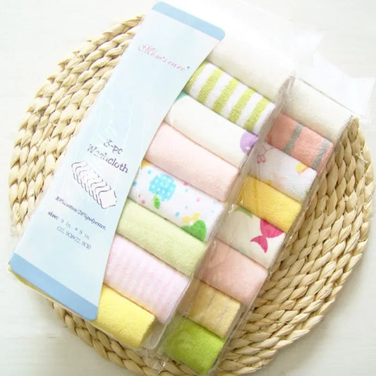 8pcs/pack Cotton Newborn Baby Towels