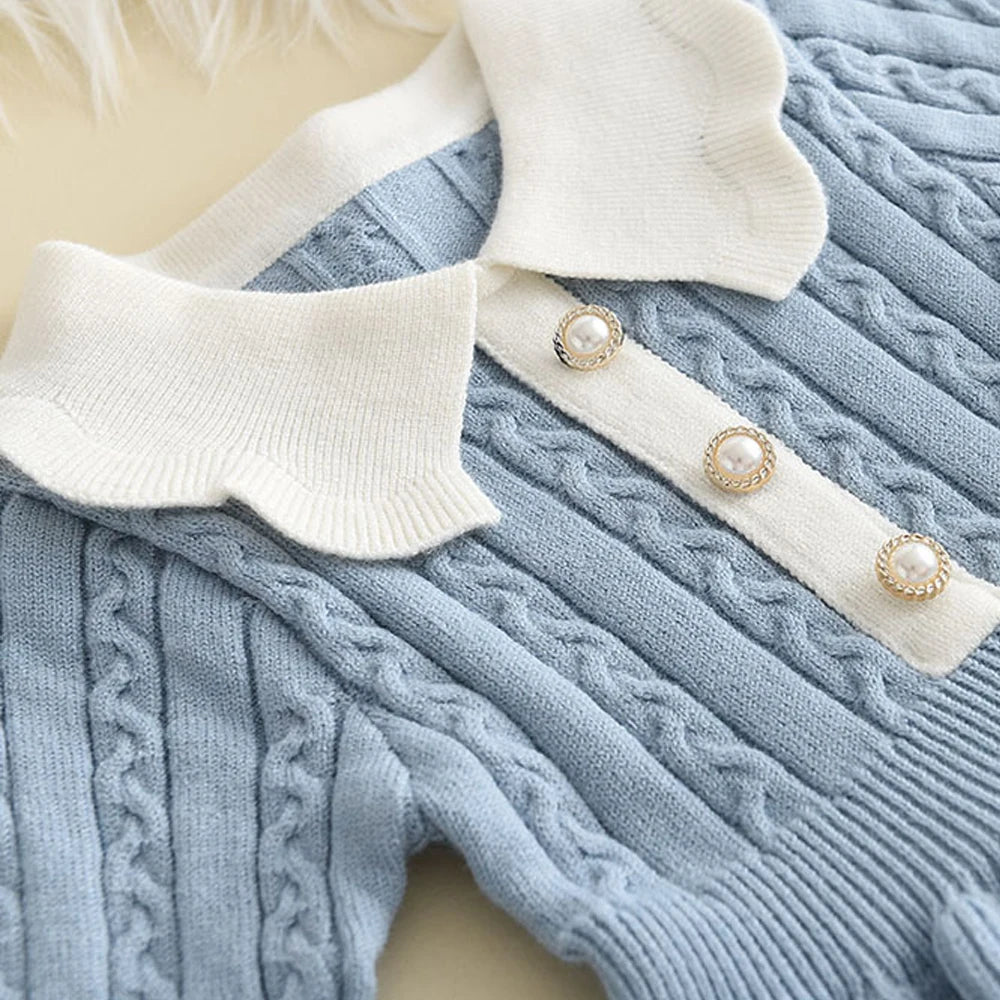 Winter Girls Knitting Wool Dress